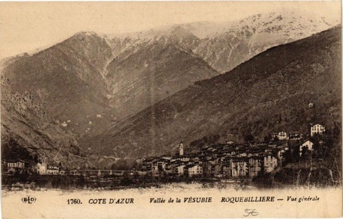 Cpa cote azur vallée de - d'azur, la