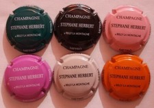 6 BELLES CAPSULES CHAMPAGNE HERBERT STEPHANE REF N° 43 a 43e NEWS