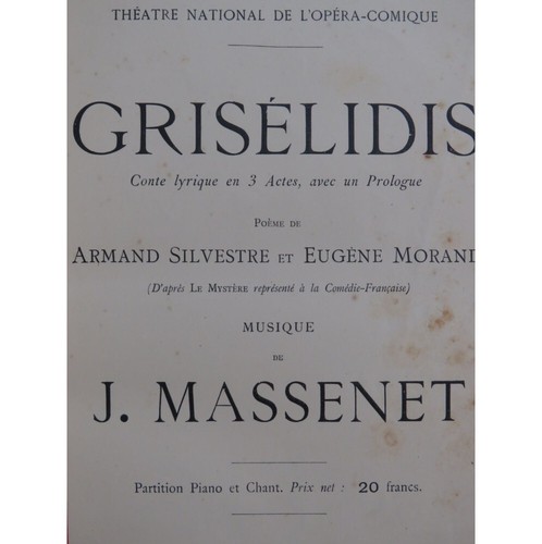Massenet jules grisélidis - jules,