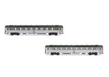 JOUEF HJ4177 COFFRET 2 VOITURES DEV INOX COURTES B8  SNCF NEUF EN BO
