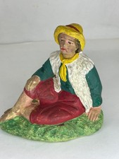 Santon ancien en platre 10 cms