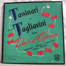 33T Coffret Pia TASSINARI et F. TAGLIAVINI Disques LP 12" Operette DUOS D'OPERA