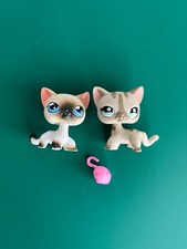 Littlest Pet Shop – Lot of 2 Rare European Cats #468 #05 – Hasbro LPS