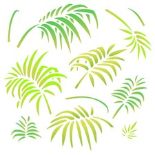 Pochoir en forme de feuilles