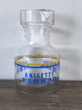 Pichet Carafe à eau Anisette Pernod en verre bistrot