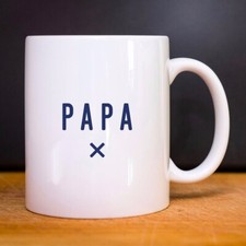 Mug Tasse céramique blanc PAPA X COEUR