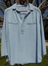 Chemise/Tunique Lyocell couleur jean