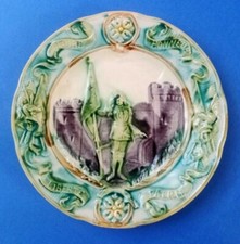 ASSIETTE BARBOTINE FAÏENCE