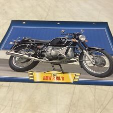 BMW R90/6 900 R90 série 6 1973 fiche carte moto passion collection Atlas
