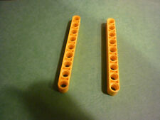 2 x LEGO Technic Yellow Beam 9 ref 40490 set 8109/8053/8069/8264/8043/8265/8258