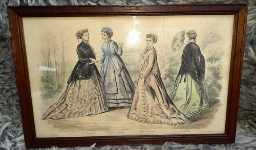 Ancienne gravure mode - gravure, de