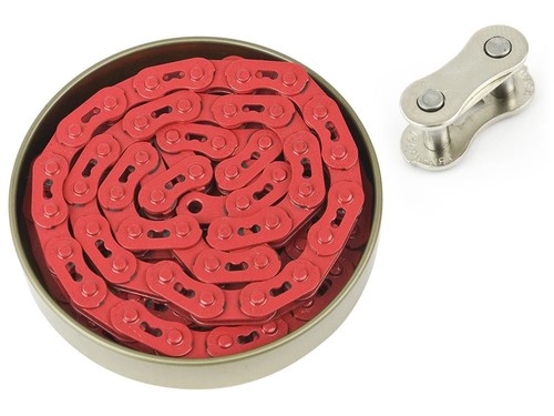 Chaine dartmoor rouge bmx - chaine, 1/8"