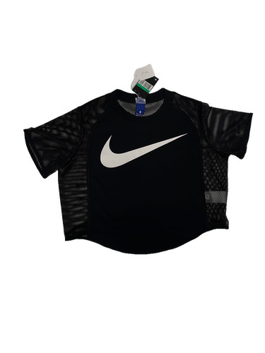 Shirt nike crop top noir - t-shirt,