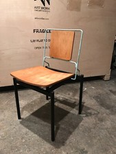 Chaise bureau vintage, design, metal et contreplaqué. René Jean Caillette ?