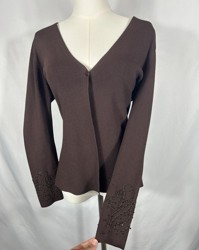 Vtg cyrus one button beaded - vtg,