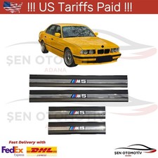 Jeu de plaques de protection de seuil de porte pour BMW Série 5 E34 1988-1995...