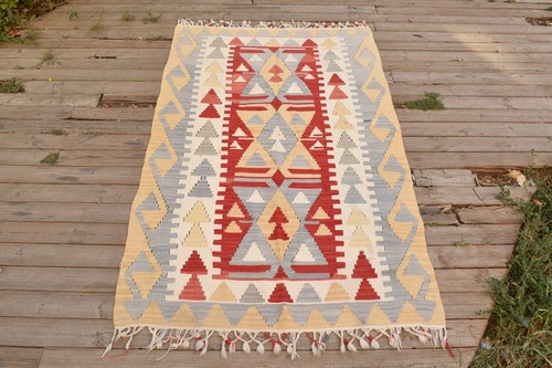 Tapis kilim turc - tapis, 41''x67''
