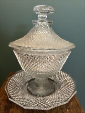 Drageoir & Bonbonnière Cristal Taillé Baccarat Antique Crystal Pot