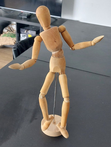Mannequin articule bois - articule, en