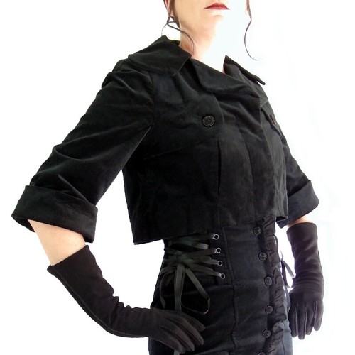 Veste courte bolero velours - courte,,