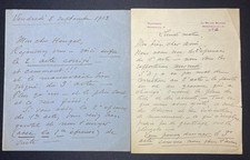 ✒ 2 L.A.S Raoul PUGNO pianiste compositeur à Henri HEUGEL - avec Nadia BOULANGER
