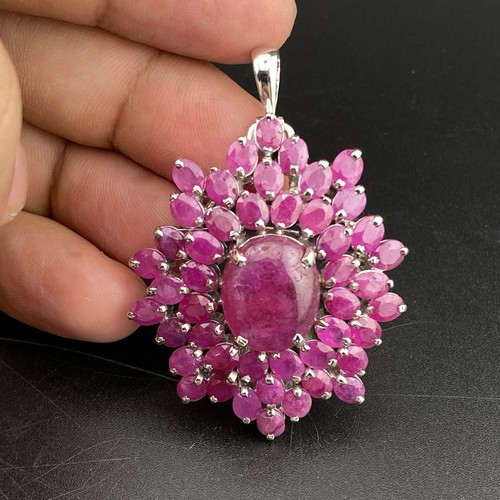 Broche pendentif pierres - et, en