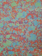 Papier marbré à la cuve de