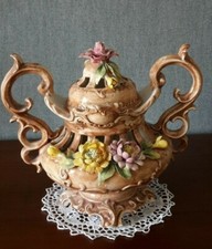 GRANDE CERAMIQUE BASSANO MOTIF FLEURS