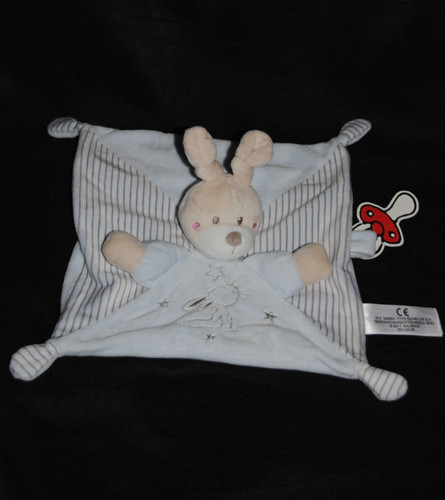 Doudou plat lapin bleu - 🐰,