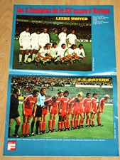 Poster Bayern München V Leeds United European champions cup final 1975