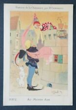 Chromo image publicitaire Histoire de la chaussure Gerbault n°4 Moyen Age