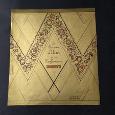 DHERYS Etiquette Savon Lilas 1920 Parfum Ancien Antique Label Perfume