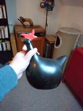 Grande poule/coq "poulette"  noire