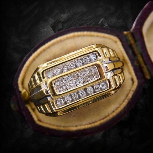 Bague diamant alliance - , or