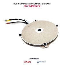 Bobine induction complet ø 210mm - 3572496572 - AEG ELECTROLUX Arthur Martin