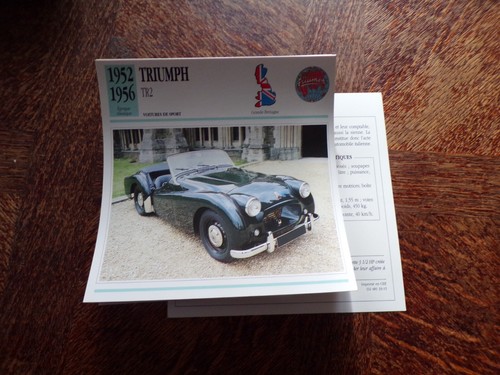 Fiche carte card - card, auto