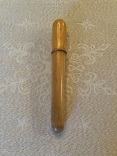 Ancien étui en bois pour thermomètre médical Vide