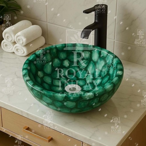 Bassin lavabo pierre agate - lavabo,