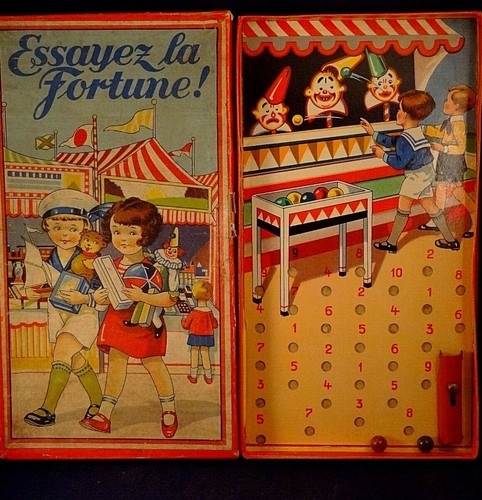 Ancien jouet jeu billes - ancien,