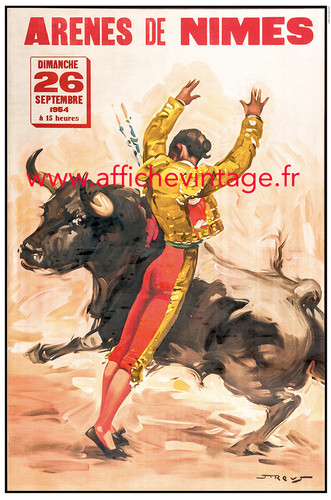 Affiche poster corrida - poster,