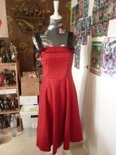 Robe rouge à pois vintage Hell Bunny