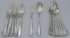 Ercuis modèle Sully 10 couverts de table 20 pièces, métal argenté excellent état