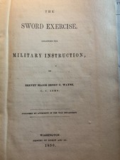 Rarissime! L’escrime Militaire Durant La Guerre De Cesserion Aux USA, War Civil