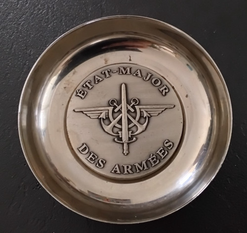Coupelle argentée militaire - coupelle,