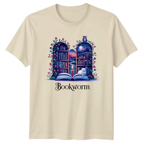 Shirt bookworm book lover - t-shirt,