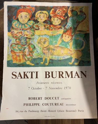 Affiche lithographie sakti - lithographie,