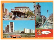 SABADELL (ESPAGNE) CITROEN 2CV aux POMPES à ESSENCE GARAGE ,JEUX d'ENFANT & Cité