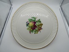  SUPERBE GRAND PLAT A TARTE / GATEAUX EN FAÏENCE DE GIEN MODELE FRUCTIDOR