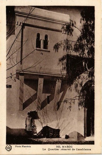 Cpa casablanca quartier - pc,