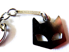 porte clés automobile MARCHAL métal garages stations chat eclairage